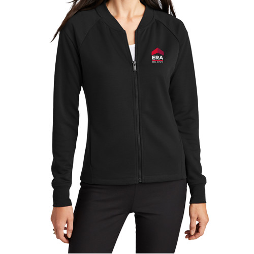  Mercer+Mettle Womens Deep Black Full Zip Jacket - ERA