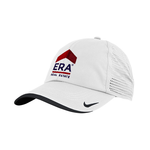 Nike White Dri Fit Perforated Hat-