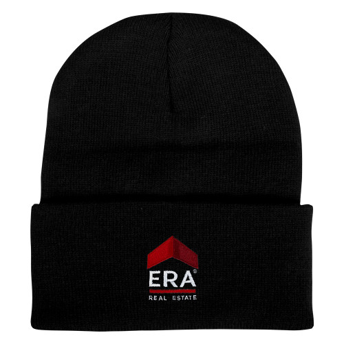Black Knit Beanie w/Cuff-ERA