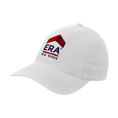 White Flexfit Structured Low Profile Hat-