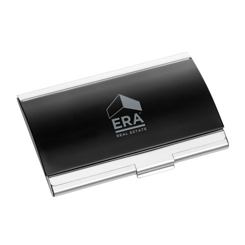  Dawlings Black Curved Business Card Holder - ERA Engraved