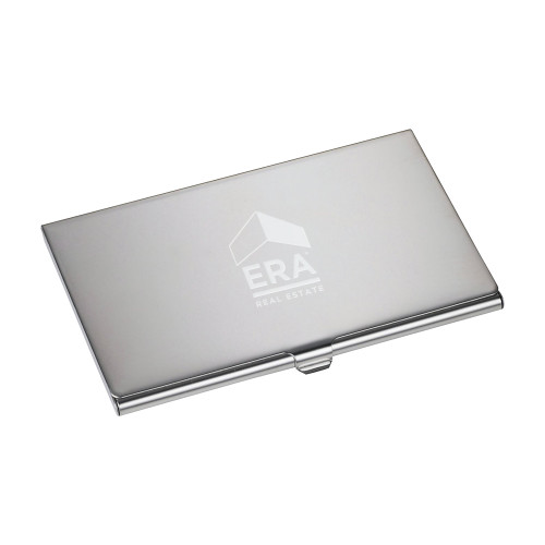  Traverse Silver Business Card Holder - ERA Engraved