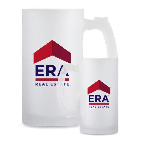 Full Color Decorative Frosted Glass Mug 16oz-ERA