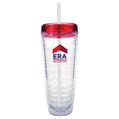 Tritan Double Wall Tumbler w/Red Top 26oz-ERA