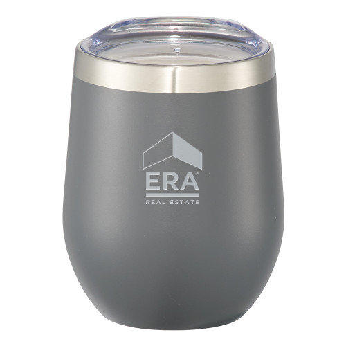 Corzo Vacuum Insulated Charcoal Cup 12oz-ERA Engraved