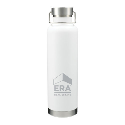 Thor Copper Vacuum Insulated White Bottle 32oz-ERA Engraved