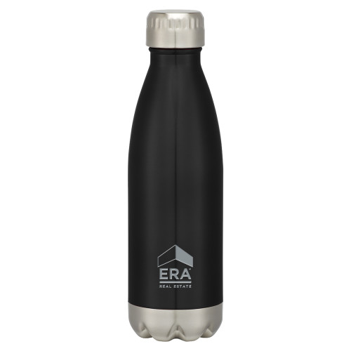 Swig Stainless Steel Black Bottle 16oz-ERA Engraved