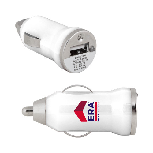 On the Go White Car Charger-ERA