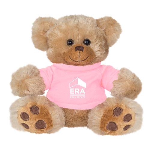Plush Big Paw 8 1/2 inch Brown Bear w/Pink Shirt-ERA