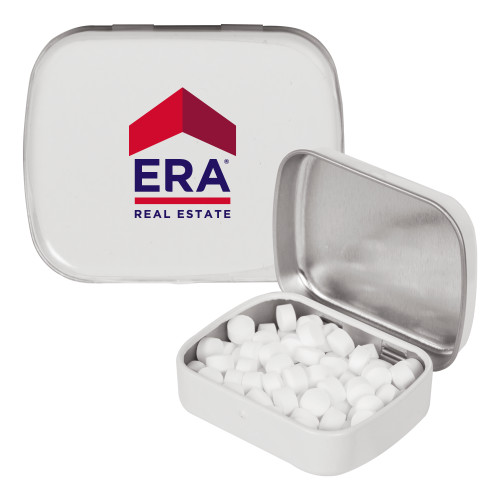 White Rectangular Peppermint Tin-ERA