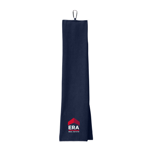  Navy Waffle Microfiber Golf Towel - ERA