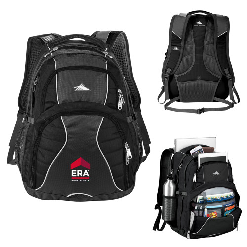 High Sierra Black Swerve Computer Backpack-ERA