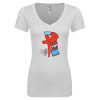 Thumbnail image for  Next Level Womens White Ideal V Tee