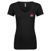 Thumbnail image for  Next Level Womens Black Ideal V Tee