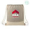 Thumbnail image for  Split Recycled Cotton Grey/Natural Drawstring Bag