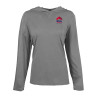 Thumbnail image for  Womens Grey Heather Long Sleeve Hooded Tee