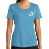 Thumbnail image for  Womens Light Blue Performance Short Sleeve Tee