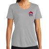 Thumbnail image for  Womens Grey Performance Short Sleeve Tee