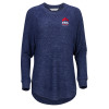 Thumbnail image for  Boxercraft Womens Navy Heather Cuddle Oversized Crew