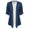 Thumbnail image for  Womens Navy Drape Front Cardigan Sweater 