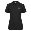 Thumbnail image for  Womens Silk Touch Black Pique Polo