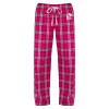Thumbnail image for  Womens Dark Fuchsia/White Flannel Pajama Pant