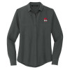 Thumbnail image for  Mercer + Mettle Womens Grey Crepe Long Sleeve Camp Blouse