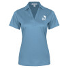 Thumbnail image for  Womens Light Blue Performance Fine Jacquard Polo