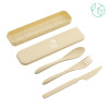 Thumbnail image for  Bamboo Fiber Beige Cutlery Set