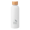 Thumbnail image for  Blair White Stainless Steel Bottle w/ Bamboo Lid 17 oz