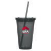 Thumbnail image for  Madison Double Wall Charcoal Tumbler w/Straw 16oz