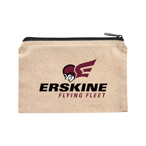  8oz. Natural Cotton Travel Pouch - Erskine Flying Fleet Stacked