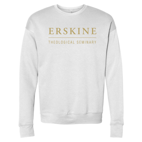  Bella + Canvas White Fleece Crew - Erskine Theological Seminary
