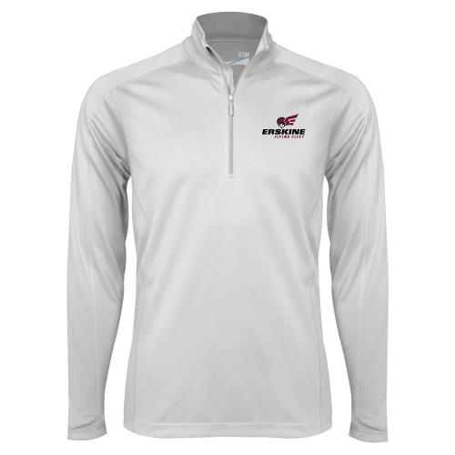  Syntrel White Interlock 1/4 Zip - Erskine Flying Fleet Stacked