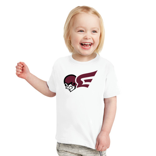  Toddler White T Shirt - Flying Fleet Mascot