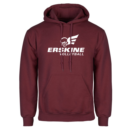  Maroon Fleece Hoodie - Volleyball