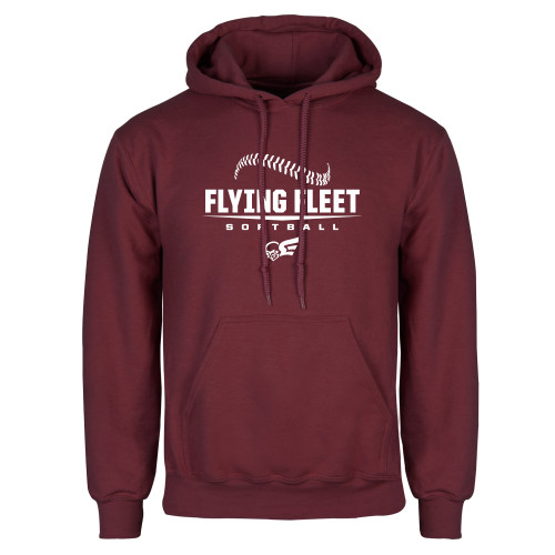  Maroon Fleece Hoodie - Softball