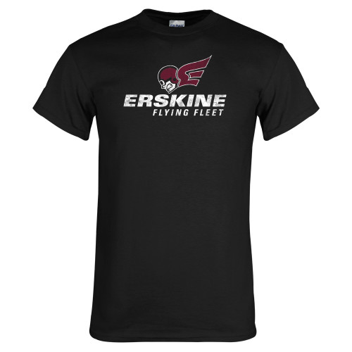 Black T Shirt - Primary Logo Distressed