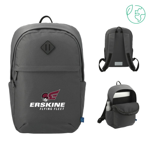  Repreve Charcoal Ocean Commuter Computer Backpack - Erskine Flying Fleet Stacked