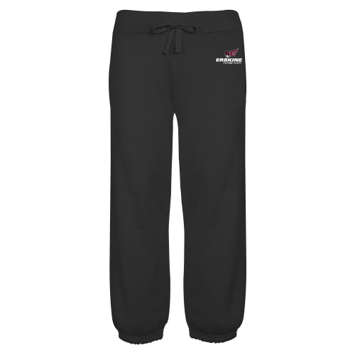  ENZA Womens Black Banded Fleece Capri - Erskine Flying Fleet Stacked