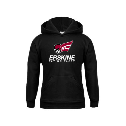  Youth Black Fleece Hoodie - Official Logo