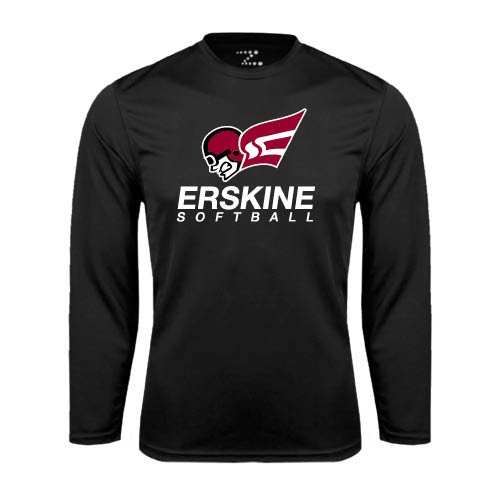  Black Performance Long Sleeve Shirt - Softball