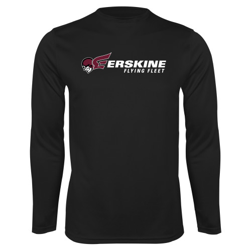  Black Performance Long Sleeve Shirt - Erskine Flying Fleet Horizontal