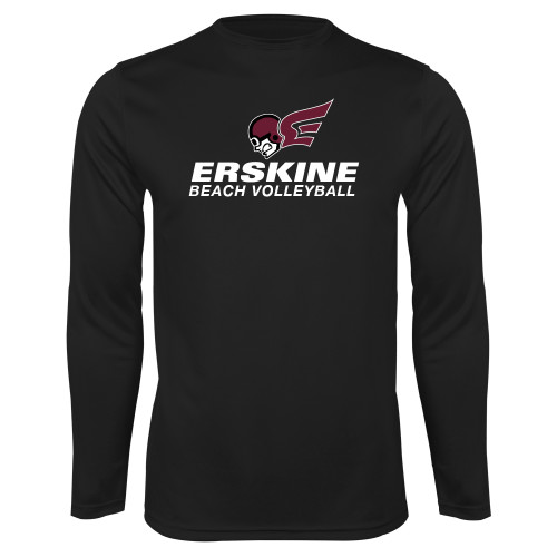  Black Performance Long Sleeve Shirt - Beach Volleyball