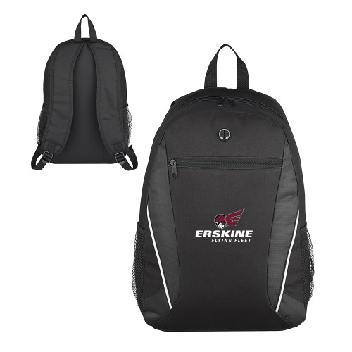  Homerun Black Computer Backpack - Erskine Flying Fleet Stacked