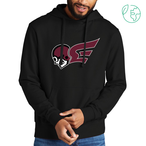  Allmade Black Organic French Terry Pullover Hoodie - Flying Fleet Mascot