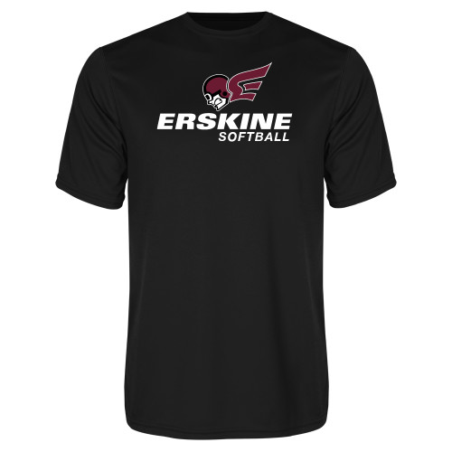  Black Performance Tee - Softball