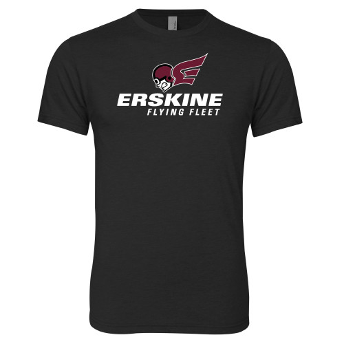  Next Level Black Triblend Tee - Erskine Flying Fleet Stacked