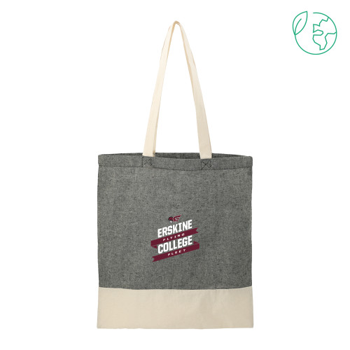  Split Recycled Black Cotton Twill Convention Tote - Erskine Flying Fleet Stacked