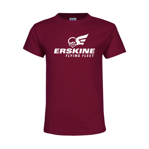  Youth Maroon T Shirt - Erskine Flying Fleet Stacked